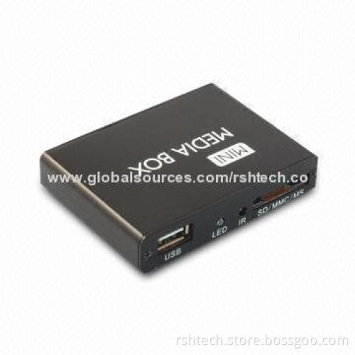 Mini full HD 1,080P media player, supports full format of video, audio and picture, even 3D game